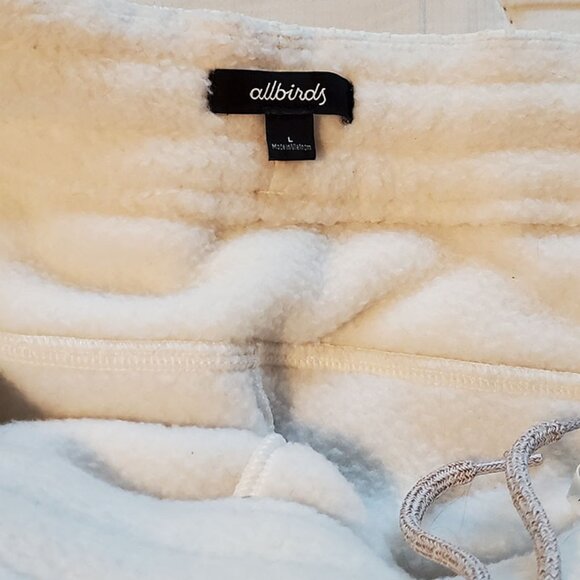 Allbirds Fluff Fleece pants Ivory L - Picture 6 of 8